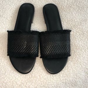 Slip on slide shoes